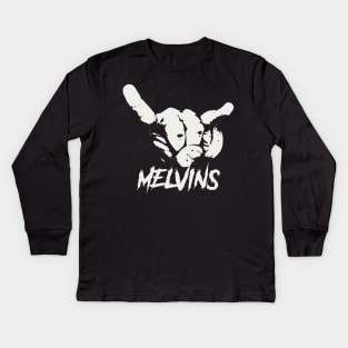 melvins horn sign Kids Long Sleeve T-Shirt